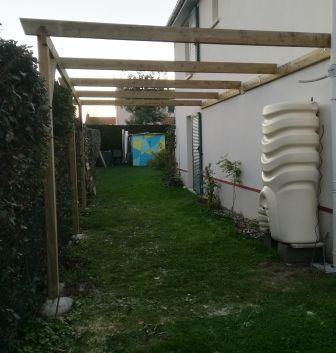 Pergola adossee